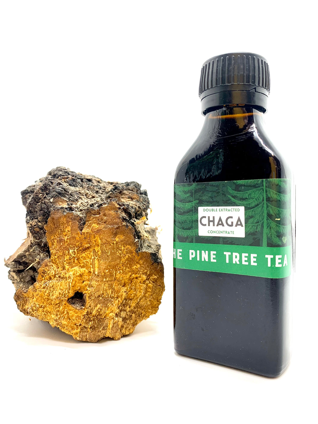 Wildcrafted double extracted Chaga concentrate - Medium  3.5 oz