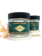 Load image into Gallery viewer, Happy Muff - PH balancing natural boric acid suppositories for women
