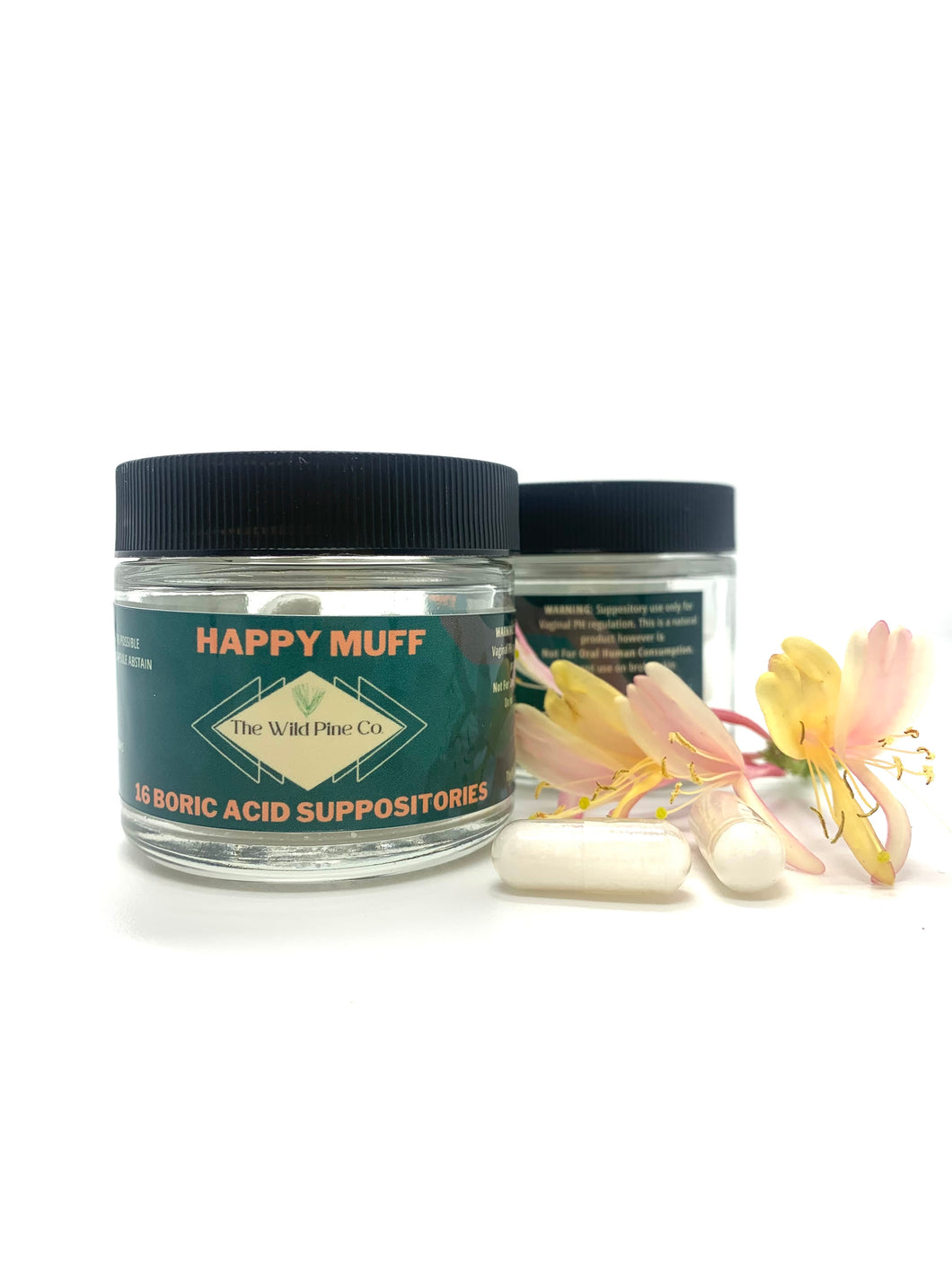 Happy Muff - PH balancing natural boric acid suppositories for women
